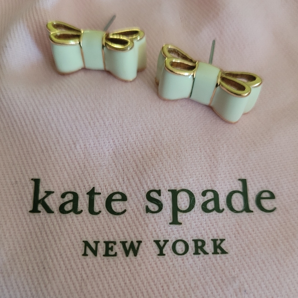 Kate Spade Bowtie Earrings (no backs or dust bag)